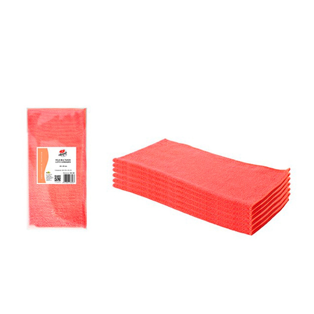 [3923] BAYETA MICROFIBRA ROJA 40X38 (Caja 32x6)