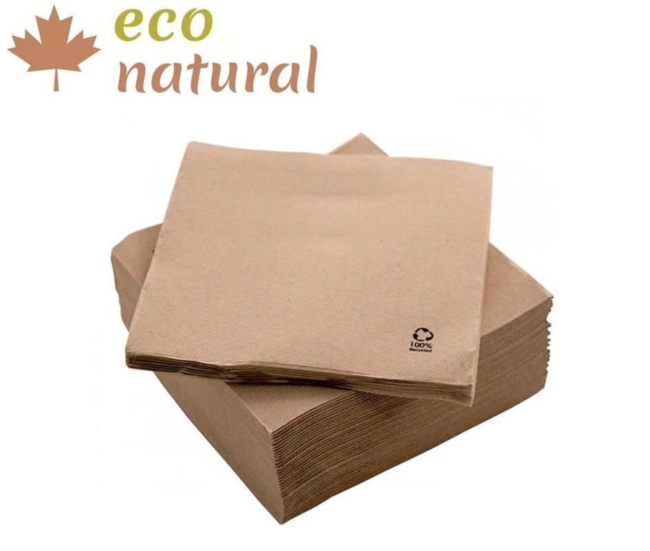 SERVILLETA 20X20 ECONATURAL PUNTA PUNTA (Caja 36X90)