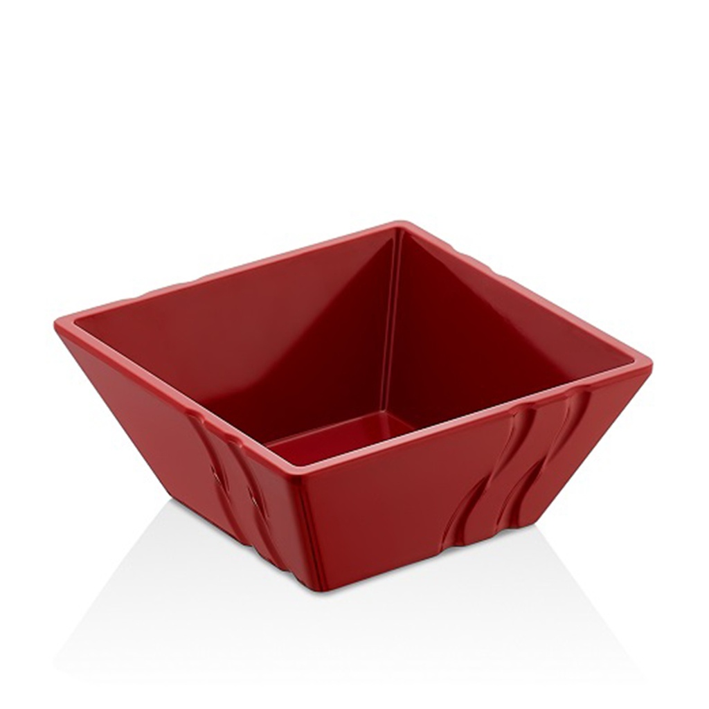 BOL CUADRADO 14CM MELAMINA 23014RJO (Caja 48u)