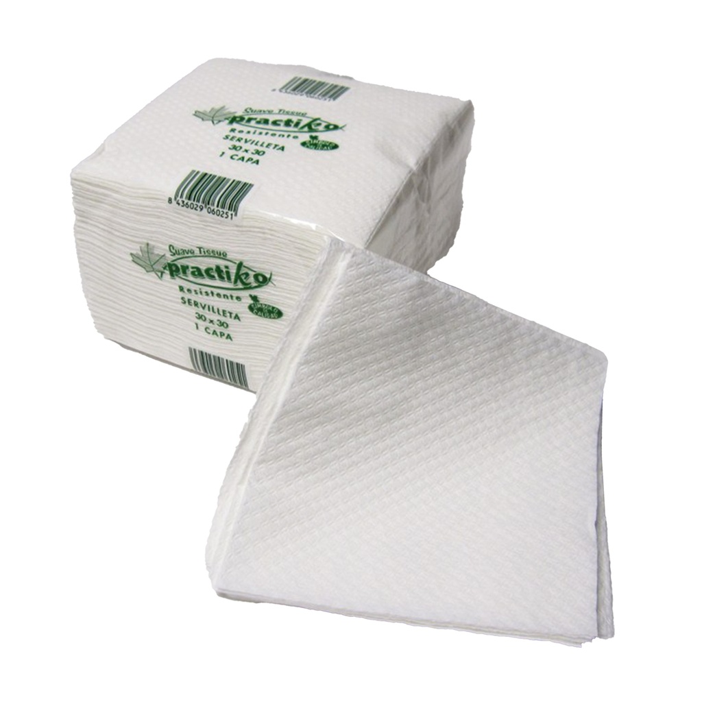SERVILLETA 30x30 BCO. 1H PASTA (Caja 48x100)