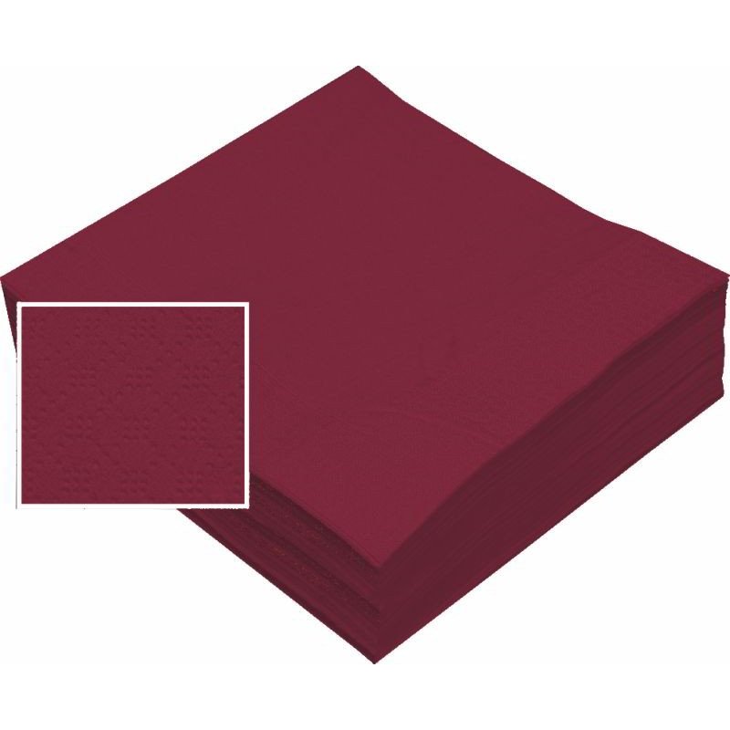 SERVILLETA 40X40 CELU.  BURDEOS 2H (Caja 48x50)