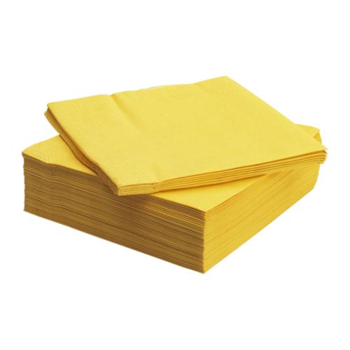 ZZ SERVILLETA 40X40 CELU.  AMARILLO 2H (Caja 48x50)