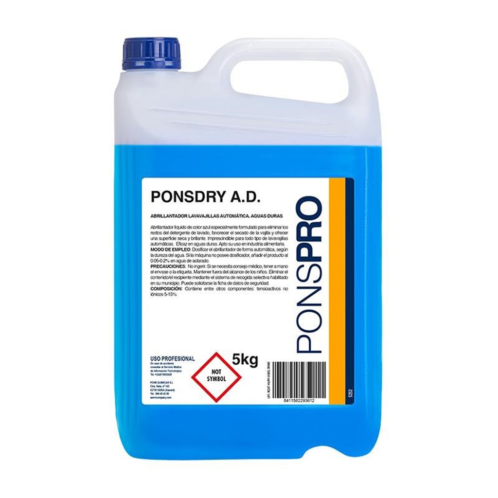 [2924] ABRILLANTADOR VAJILLAS G5KG PONSDRY AD (Caja 4u)