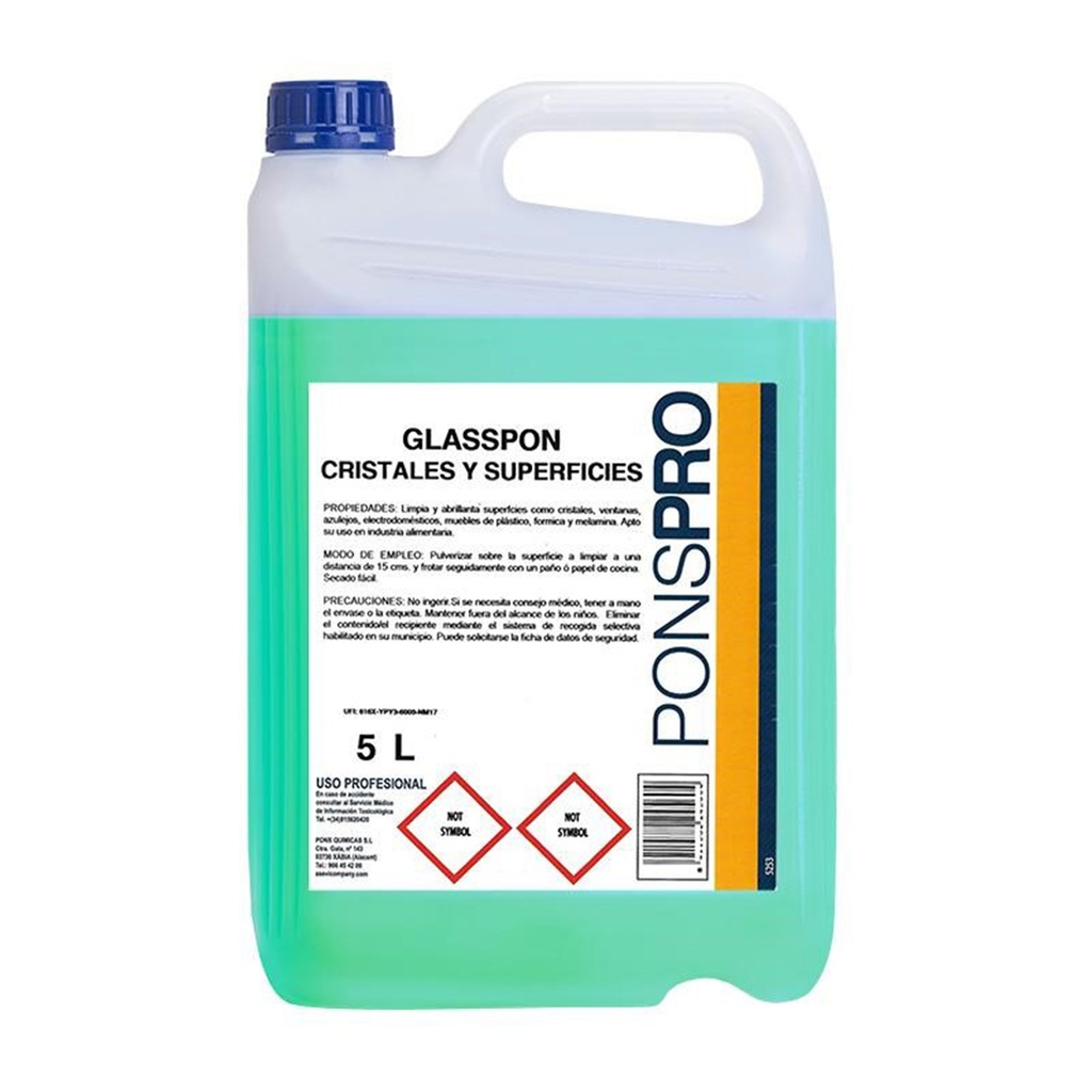 LIMPIACRISTALES/MULTIUSOS GLASSPON G5L (Caja 4u)