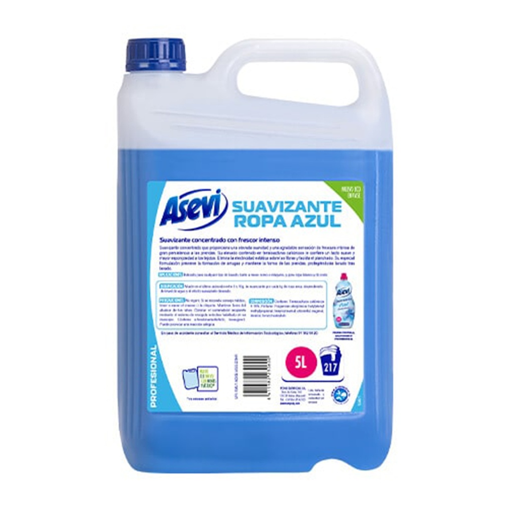 SUAVIZANTE LAVADORA G5KG AZUL (Caja 4u)