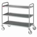 Carro de servicio inox 3 niveles