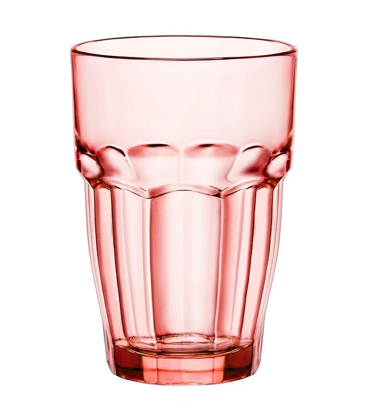 ROCK VASO ALTO APILABLE 37CL MELOCOTON (Caja 4x6)