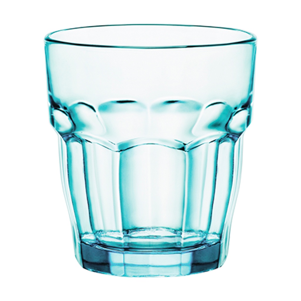 ROCK VASO BAJO APILABLE 27CL AZUL (Caja 4x6)