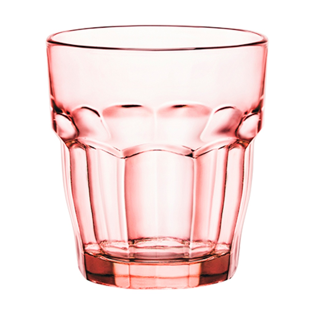 ROCK VASO BAJO APILABLE 27CL MELOCOTON (Caja 4x6)