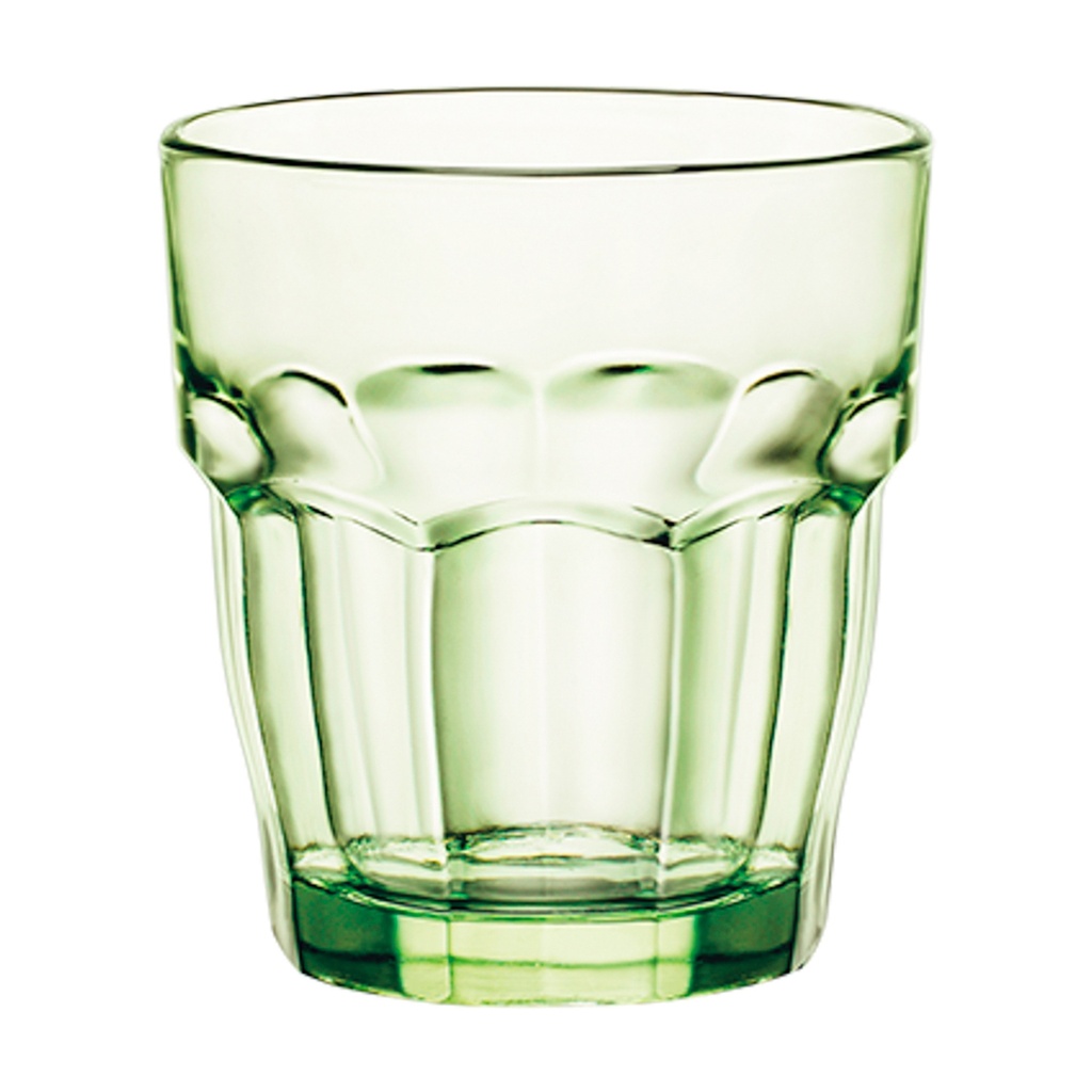 ROCK VASO BAJO APILABLE 27CL VERDE (Caja 4x6)