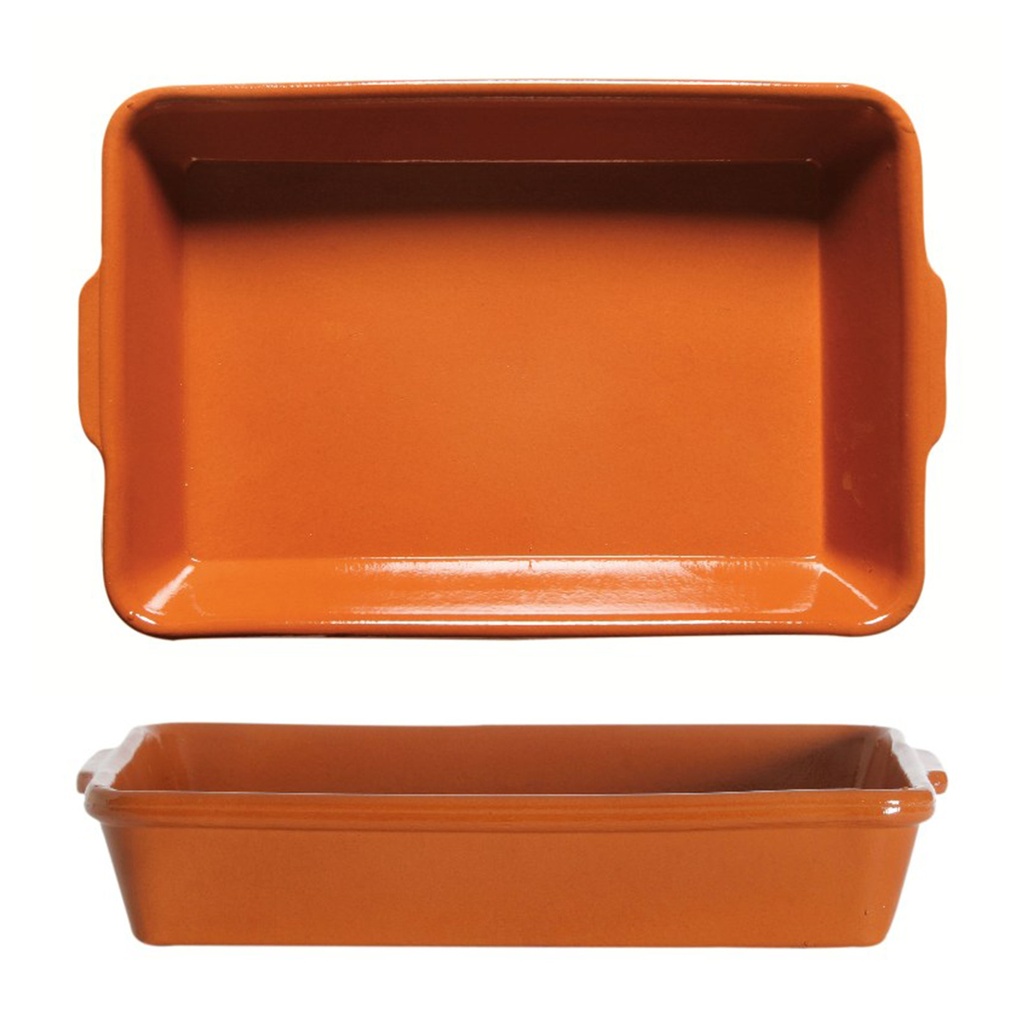 [0430015] RECTANGULAR 29CM CAZUELA BARRO (Caja 5u)