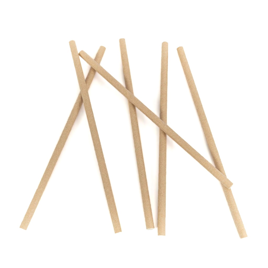 CAÑITAS GRANIZADO KRAFT 23X0,8CM BIODEGRAD (Caja 60x100)