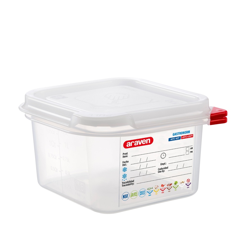 ARA3024 HERMETICO 1/6 H100 1,7 L. (Caja 6u)