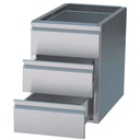 Bloque 3 cajones GN 1/1 (mesa prof. 700 mm)