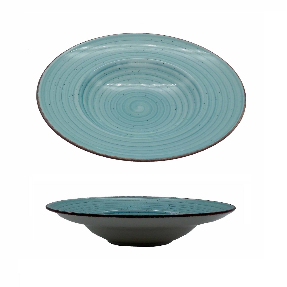 EO AZUL TURQ . HONDO RENO PLATO 30CM (Caja 6u)