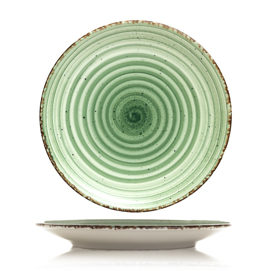 EO VERDE LLANO PLATO 27CM (Caja 6u)