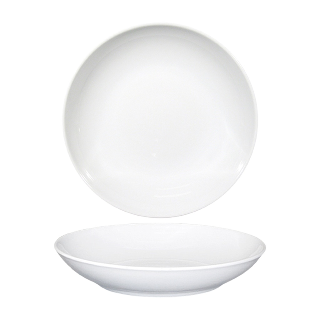 NAPOLI PLATO HONDO 26CM COUSCOUS BCO (Caja 6u)