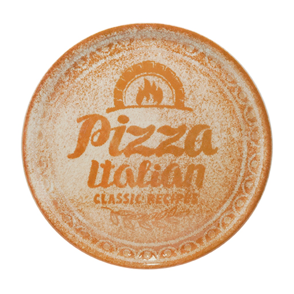 NAPOLI PLATO PIZZA 31CM RECIPES BEIGE (Caja 6u)