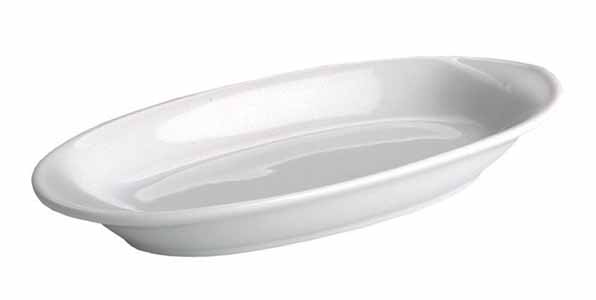 RABANERA OVAL 18X9CM PORCELANA (Caja 6u)