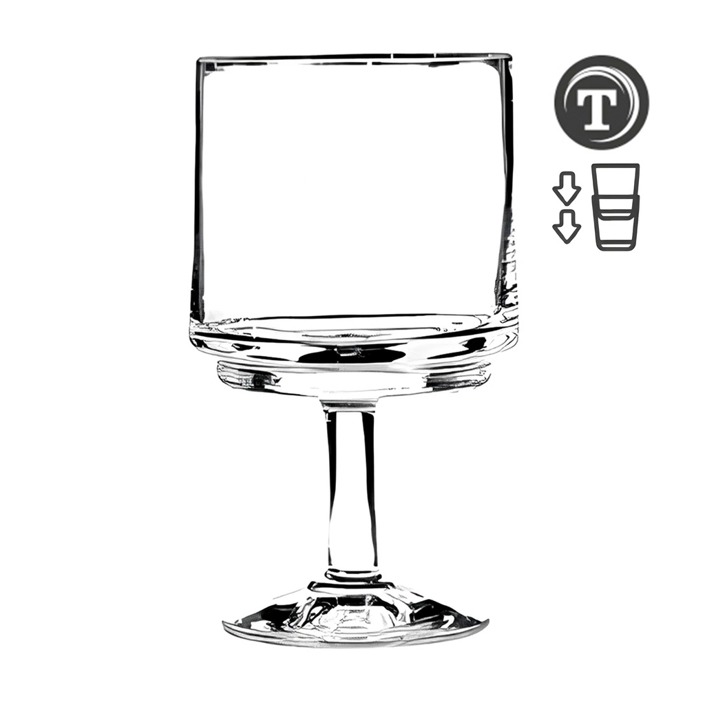 T-UP STACK COPA 25CL "T" VCL (Caja 6u)