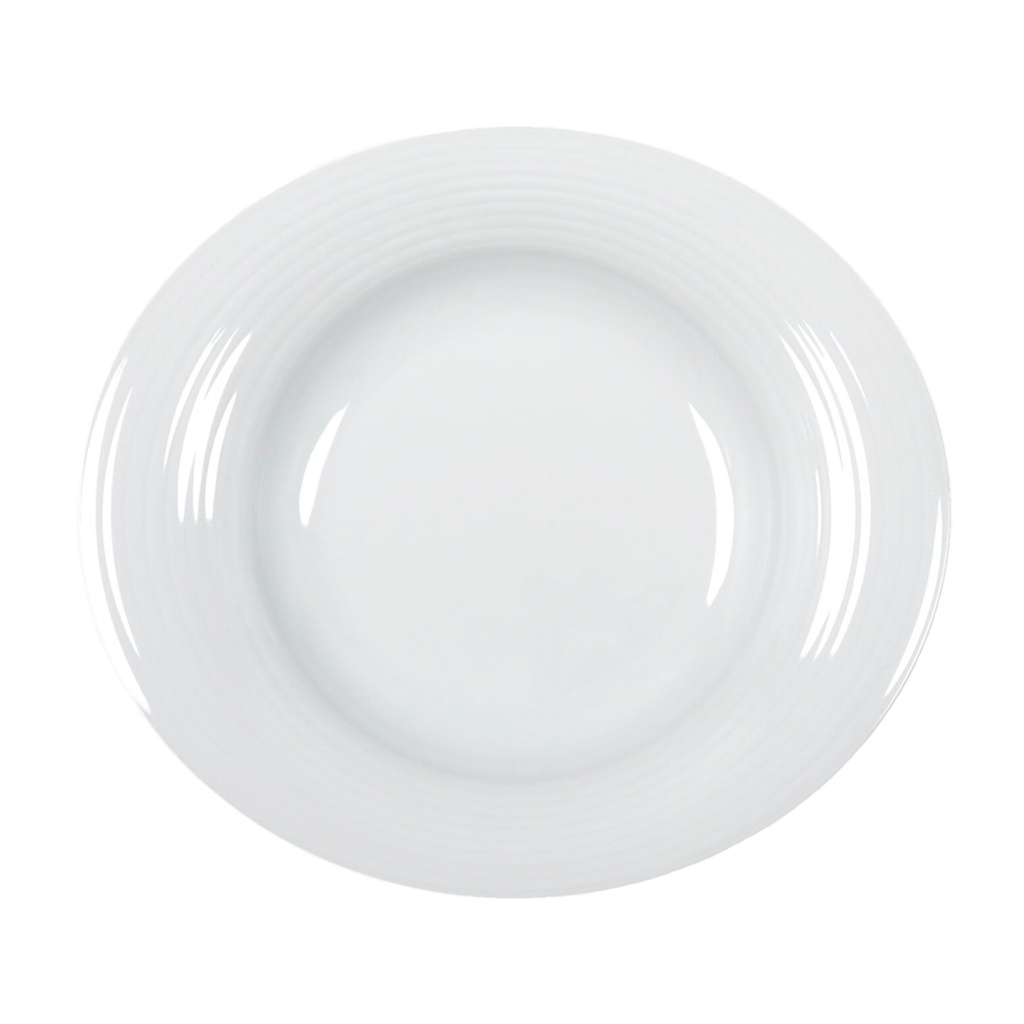ZZ DUO HONDO PLATO OVAL 30X26CM (Caja 6u)
