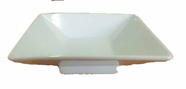 ZZ PLATO CUADRADO CON PIE 11,5CM (Caja 6u)
