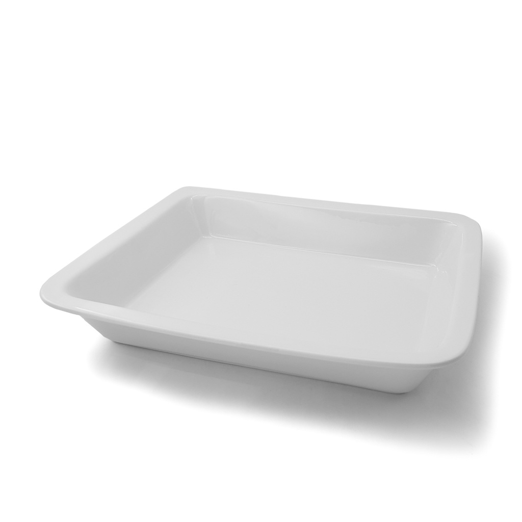 FUENTE RECTANG 28X22X5 PORCELANA (Caja 6x2)