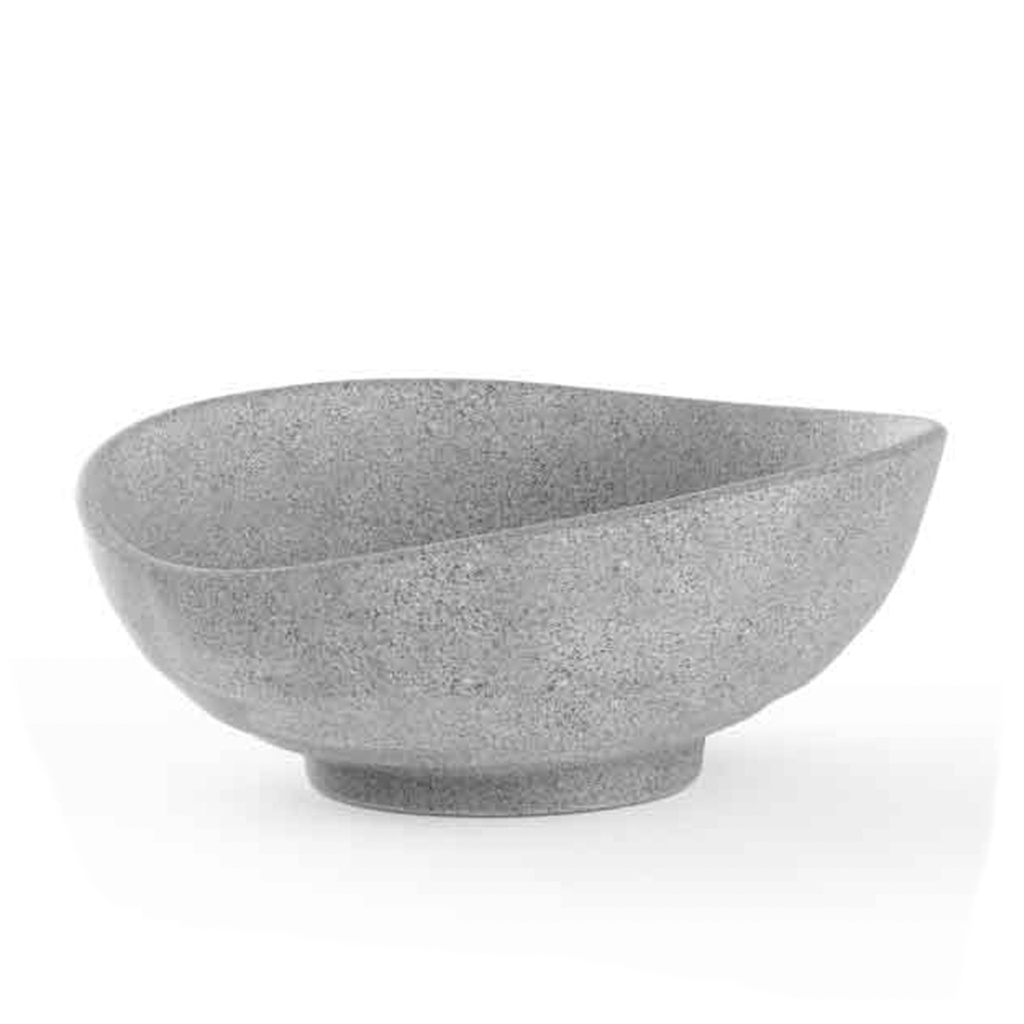 ENSALADERA OVAL 24X20 MELAMINA 36024 GRANITO GRIS (Caja 8X4)