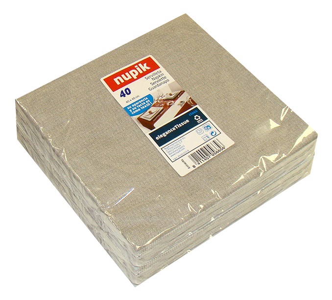 SERVILLETA 40X40 ELEGANCE TISSUE ANTRACITA (Caja 8X40)