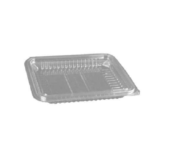 [2417] DES ECO BANDEJA PET LONCHEADO 19X14X4 TTE (Caja 8x50)