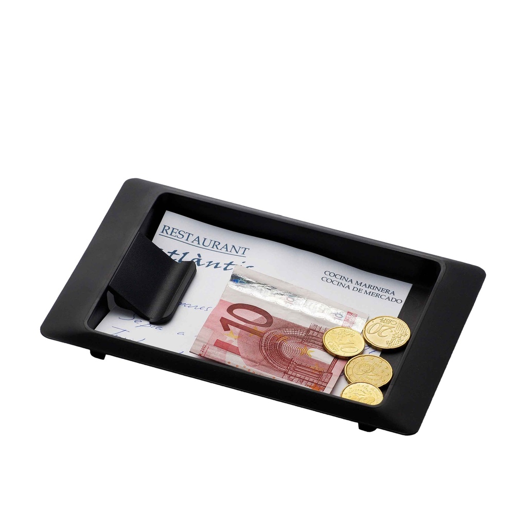 BANDEJA CAMBIO RECT 18X11,5 NEGRA FERVIK (Paquete 4u)