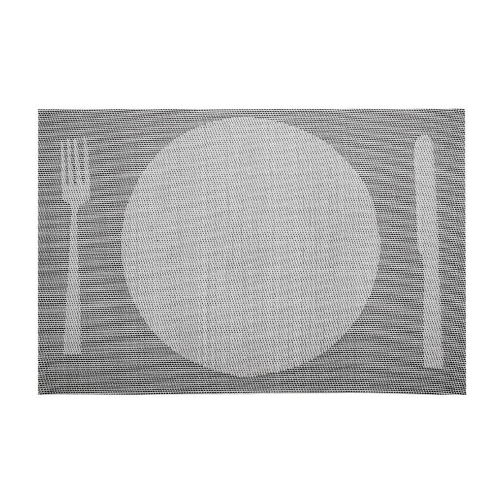 MANTEL 45X30 PVC INDIV GRIS 66758 (Paquete 6u)