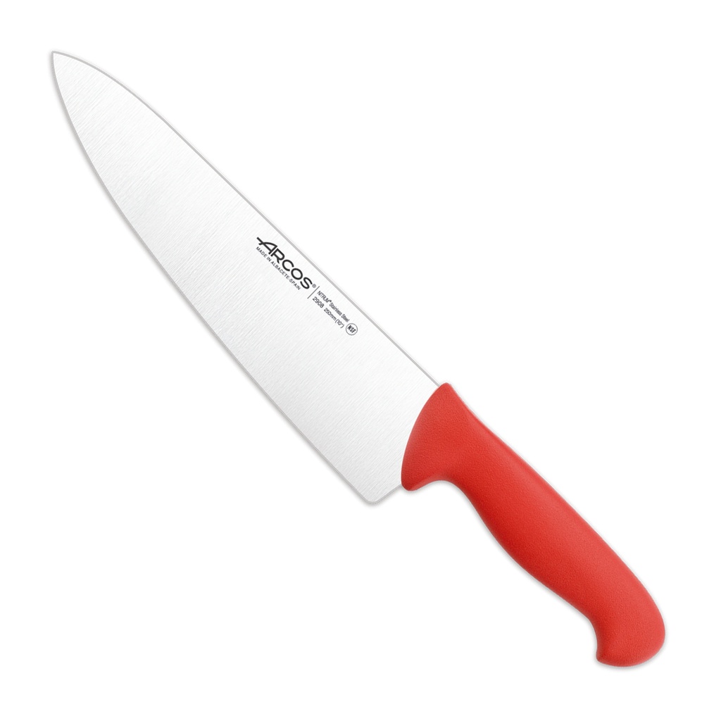 AR290822 S2900 CUCHILLO COCINERO 25CM ROJO
