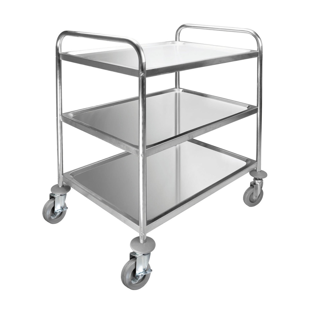 CARRO SERV 3 BAND DESMONTAB INOX 895X645X945