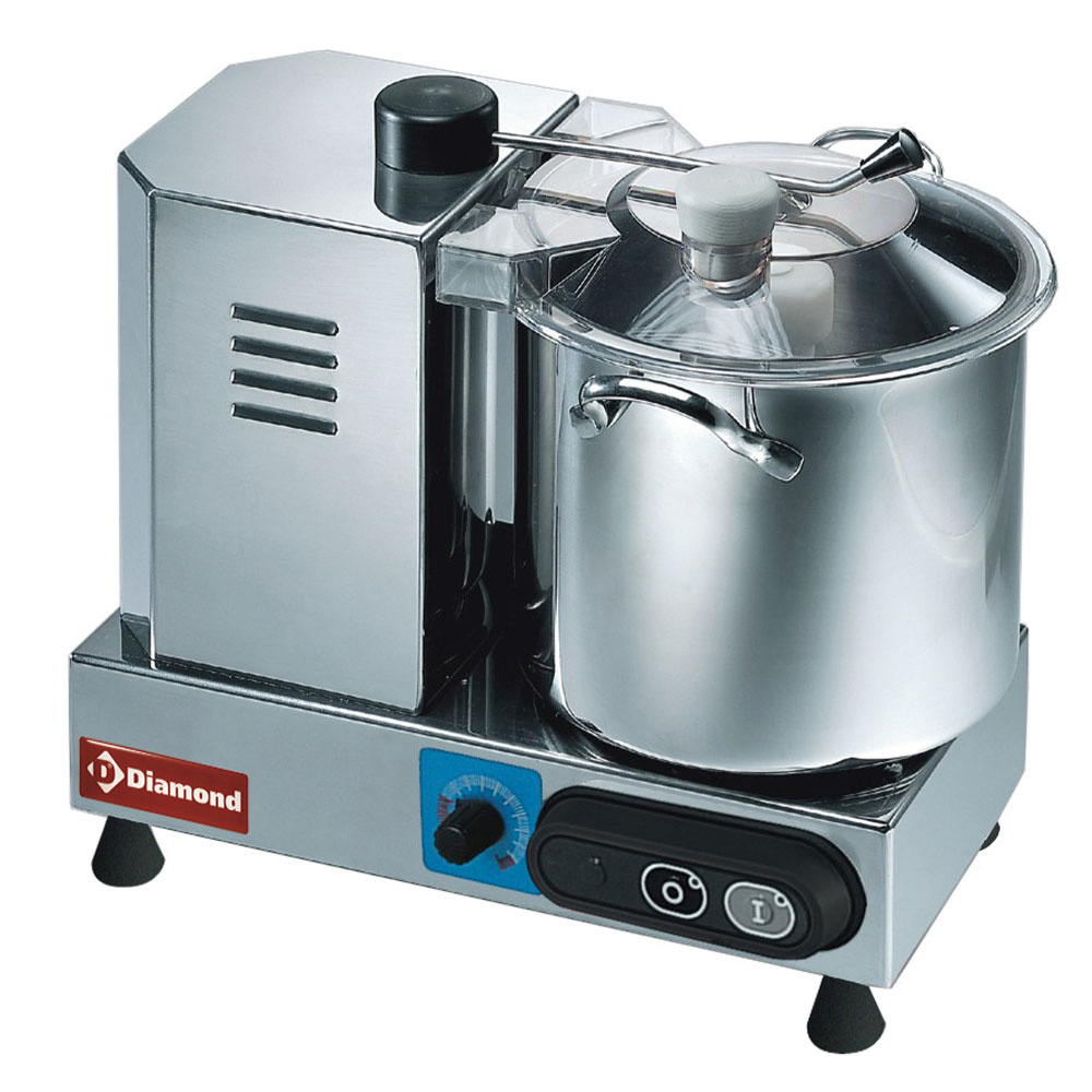 Cortadora inox, 6 litros, con variador de velocidad