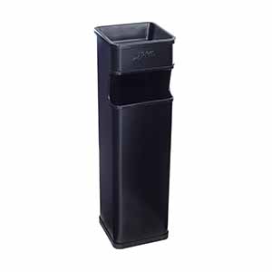 [2794] CENICERO PAPELERA NEGRO 18X18X65 AL70300 JOF
