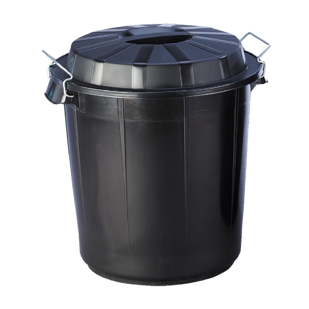 CUBO BASURA 50L NEGRO DENOX