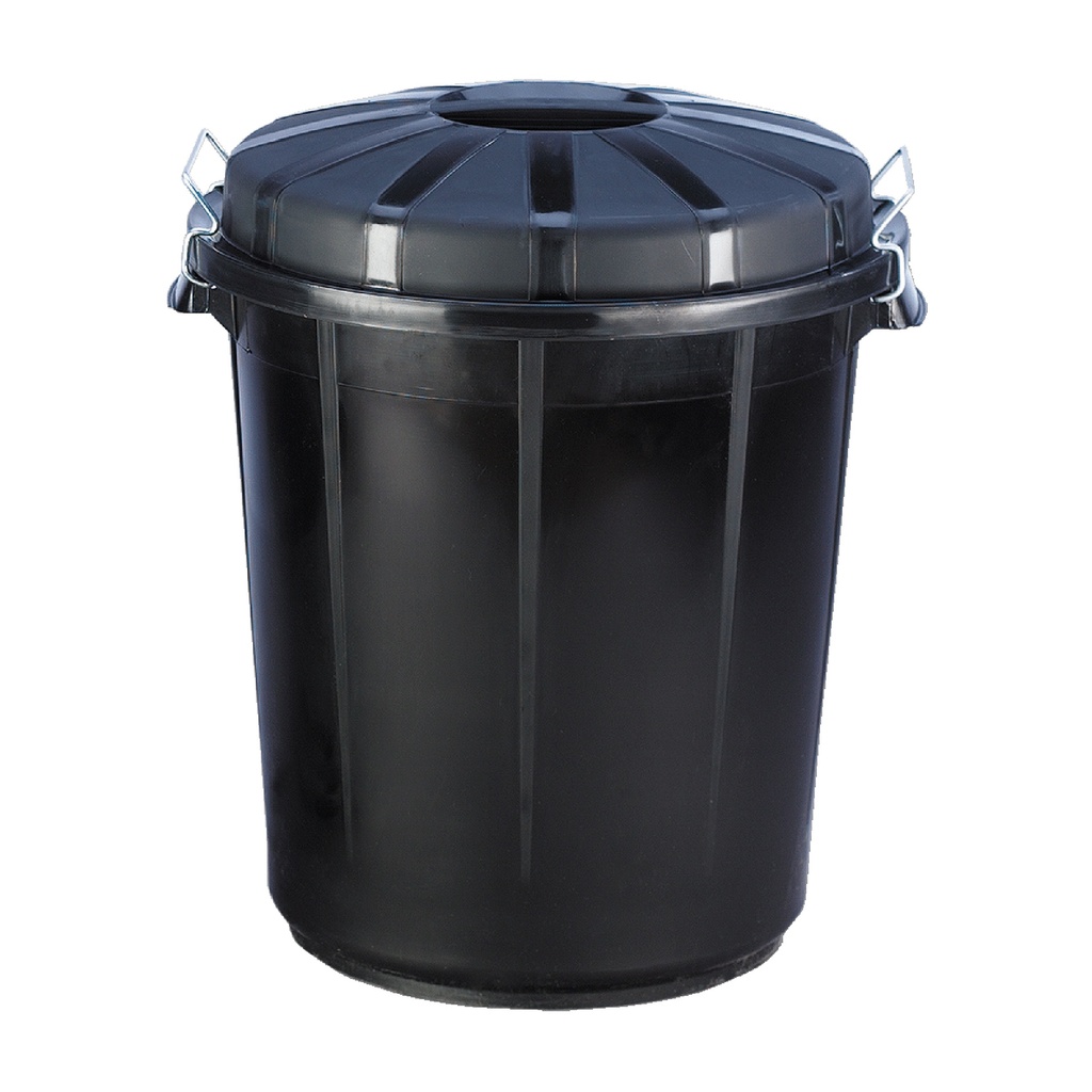 CUBO BASURA 70L NEGRO DENOX