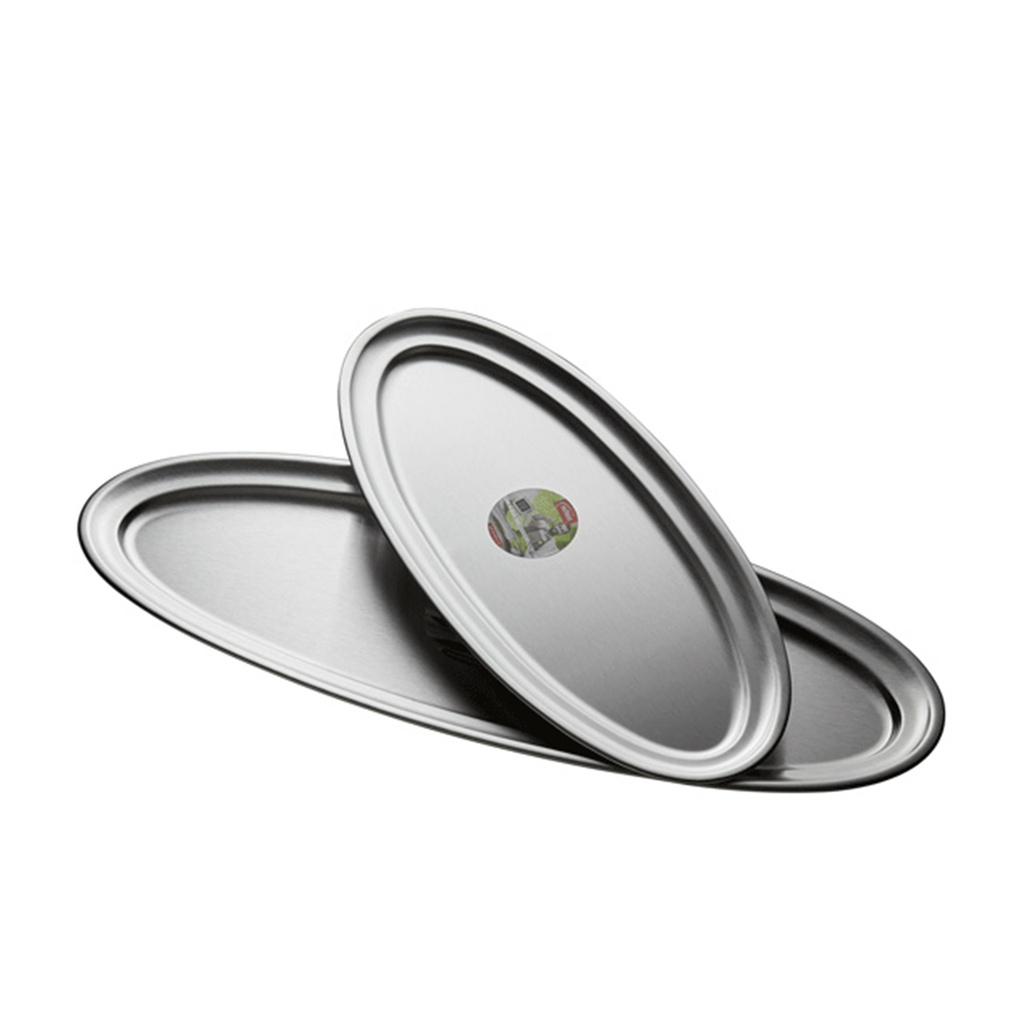 FUENTE OVAL INOX 18% 80X26 CM 59084 INOXIBAR