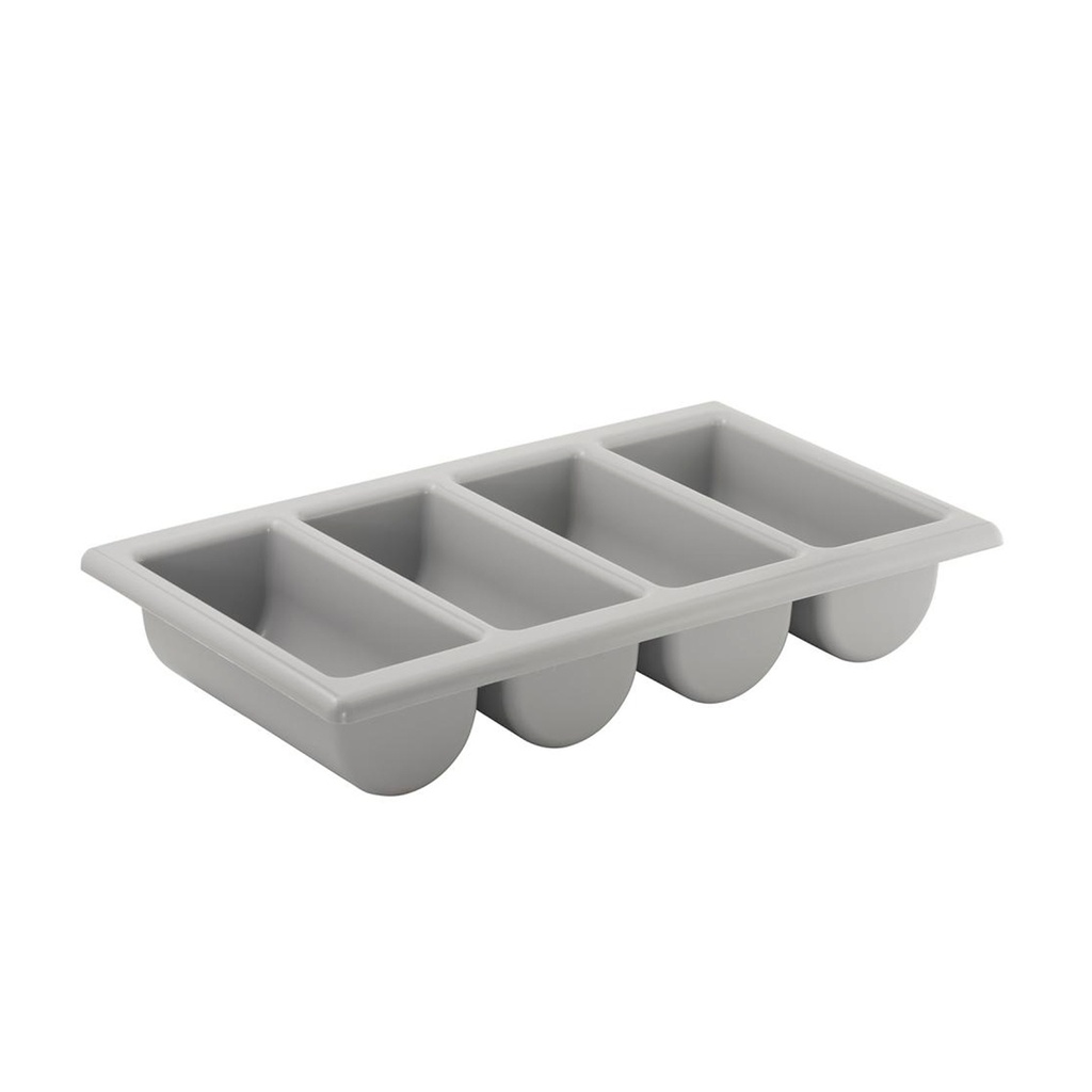 GN 1/1 PORTACUBIERTOS PLASTICO 4COMP