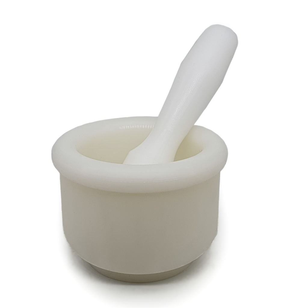 MORTERO POLIET 12CM C/MANGO BCO