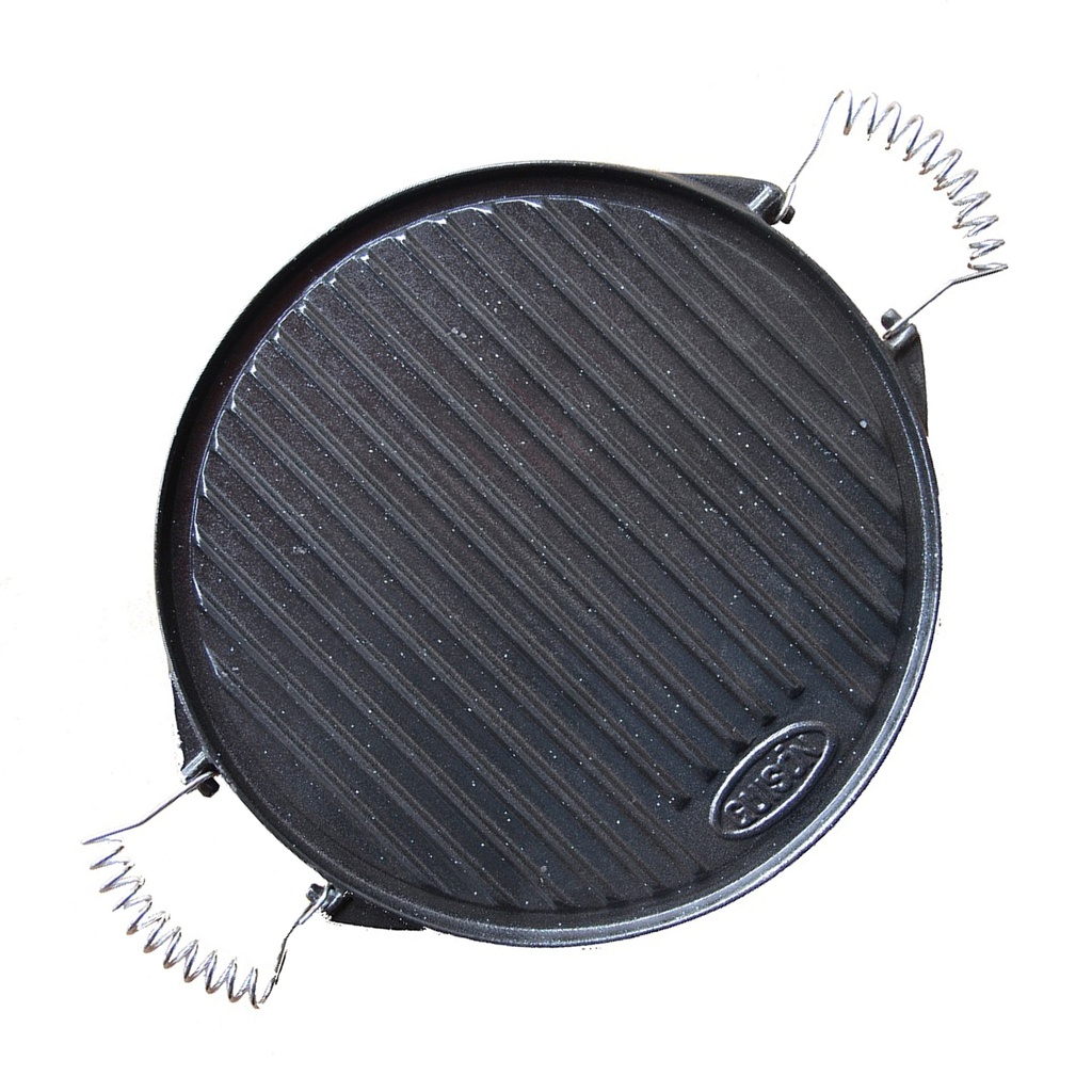 PLANCHA HIERRO FUNDIDO 42CM ESMALT REVERSIBLE