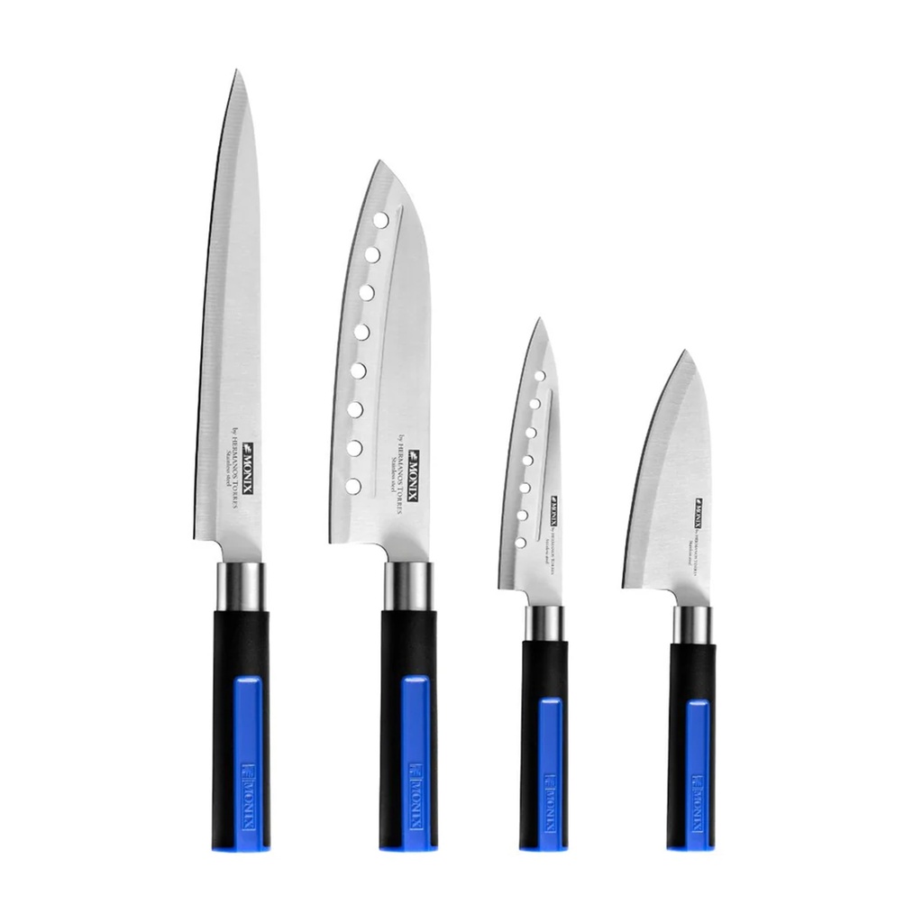 [4436] SET 4 CUCHILLOS COCINA MONIX