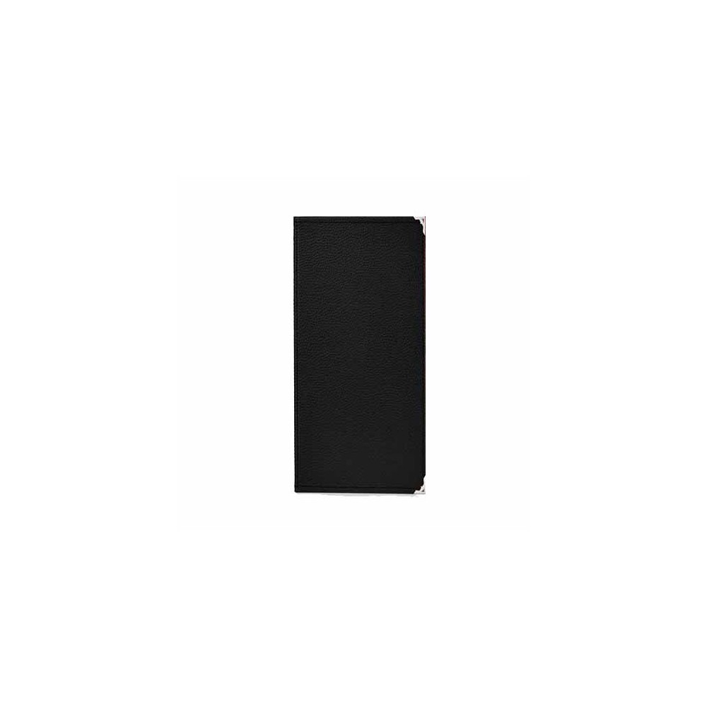 ZZ CARTA PEQUEÑA PIEL 28X15 NEGRA 4 HOJAS