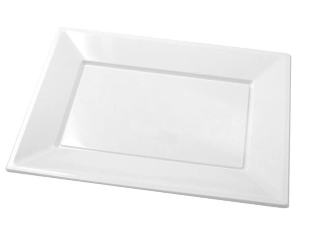 ZZ CATERING FUENTE RECTANG 33X22 BCO PTCO ()