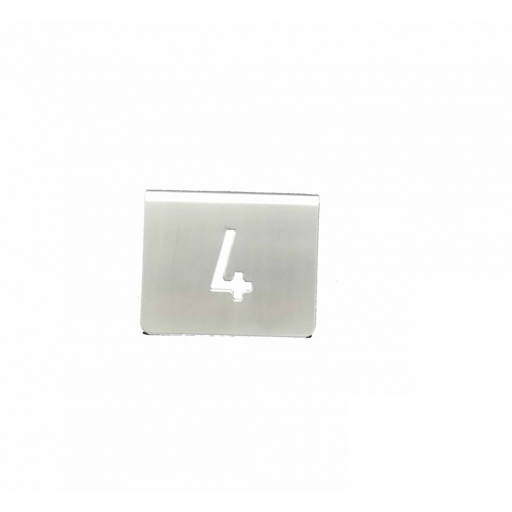 ZZ NUMERO MESA INOX Nº 04