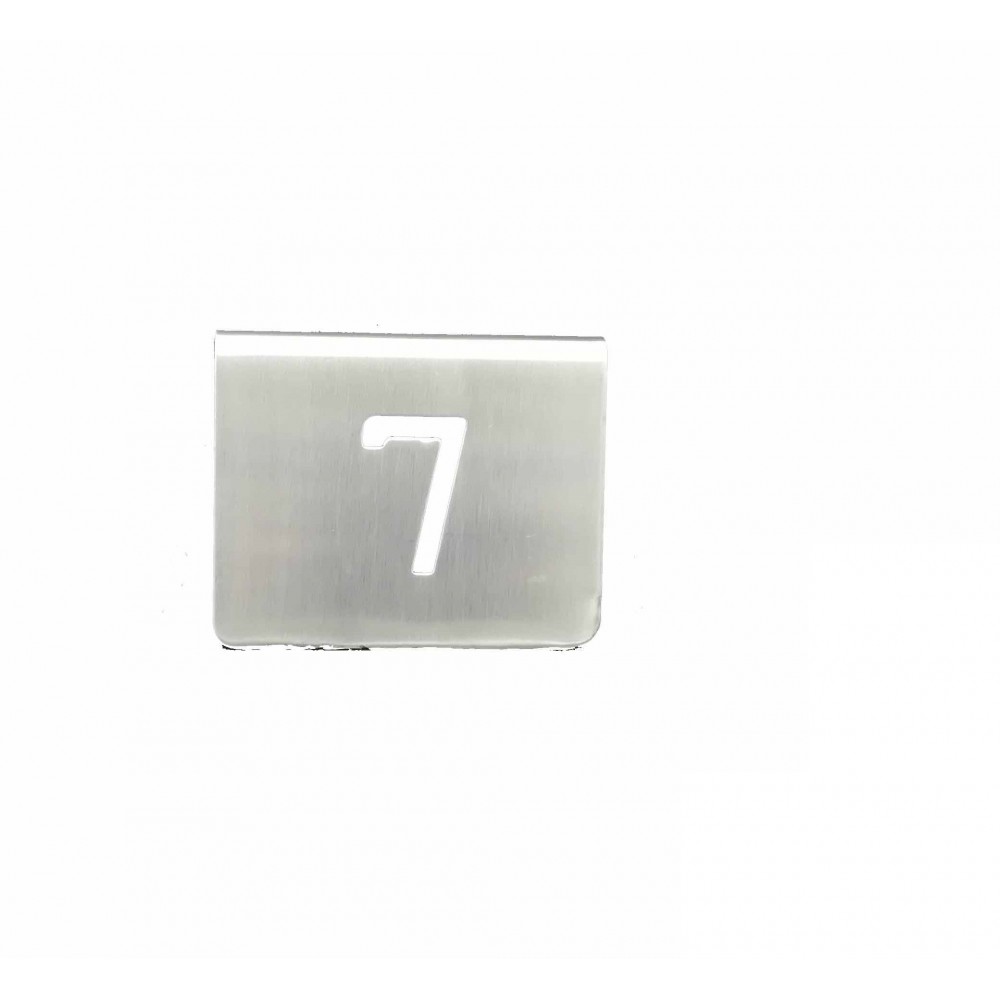ZZ NUMERO MESA INOX Nº 07