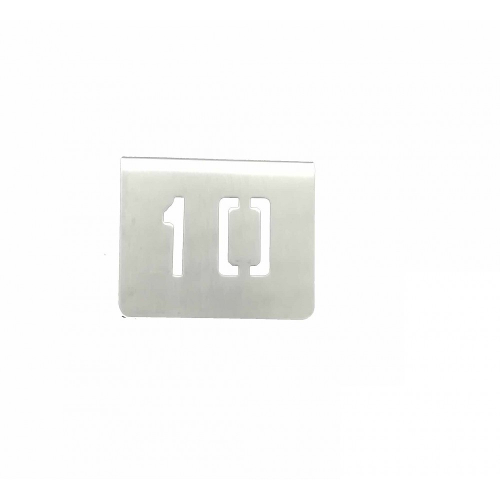 ZZ NUMERO MESA INOX Nº 10