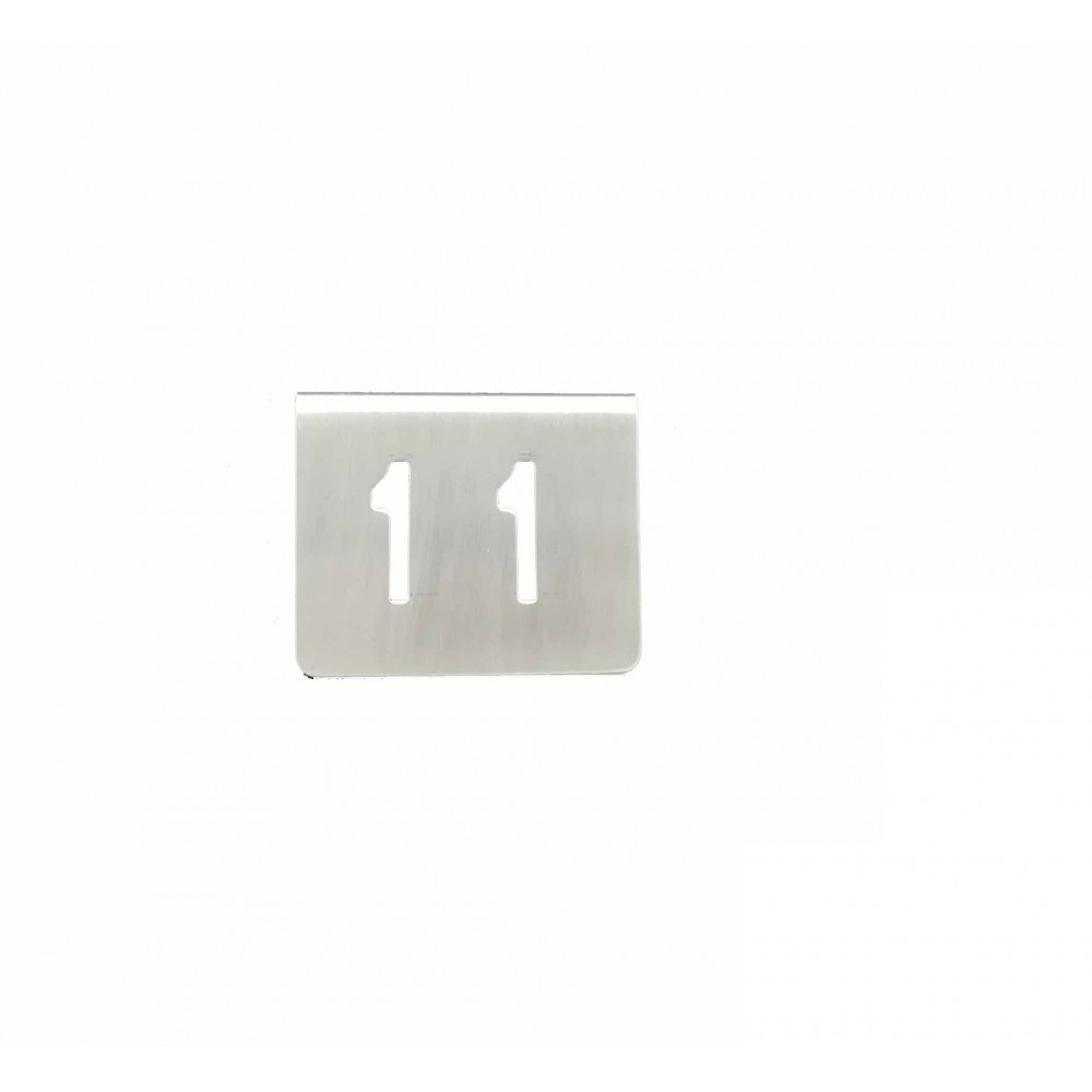 ZZ NUMERO MESA INOX Nº 11