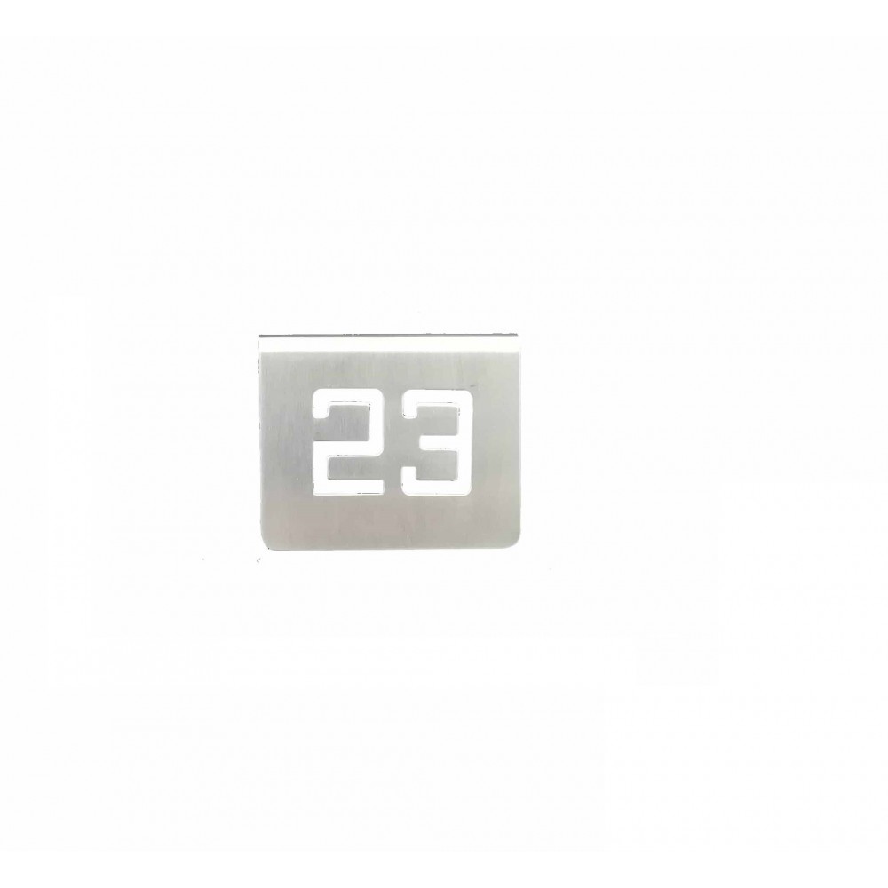 ZZ NUMERO MESA INOX Nº 23